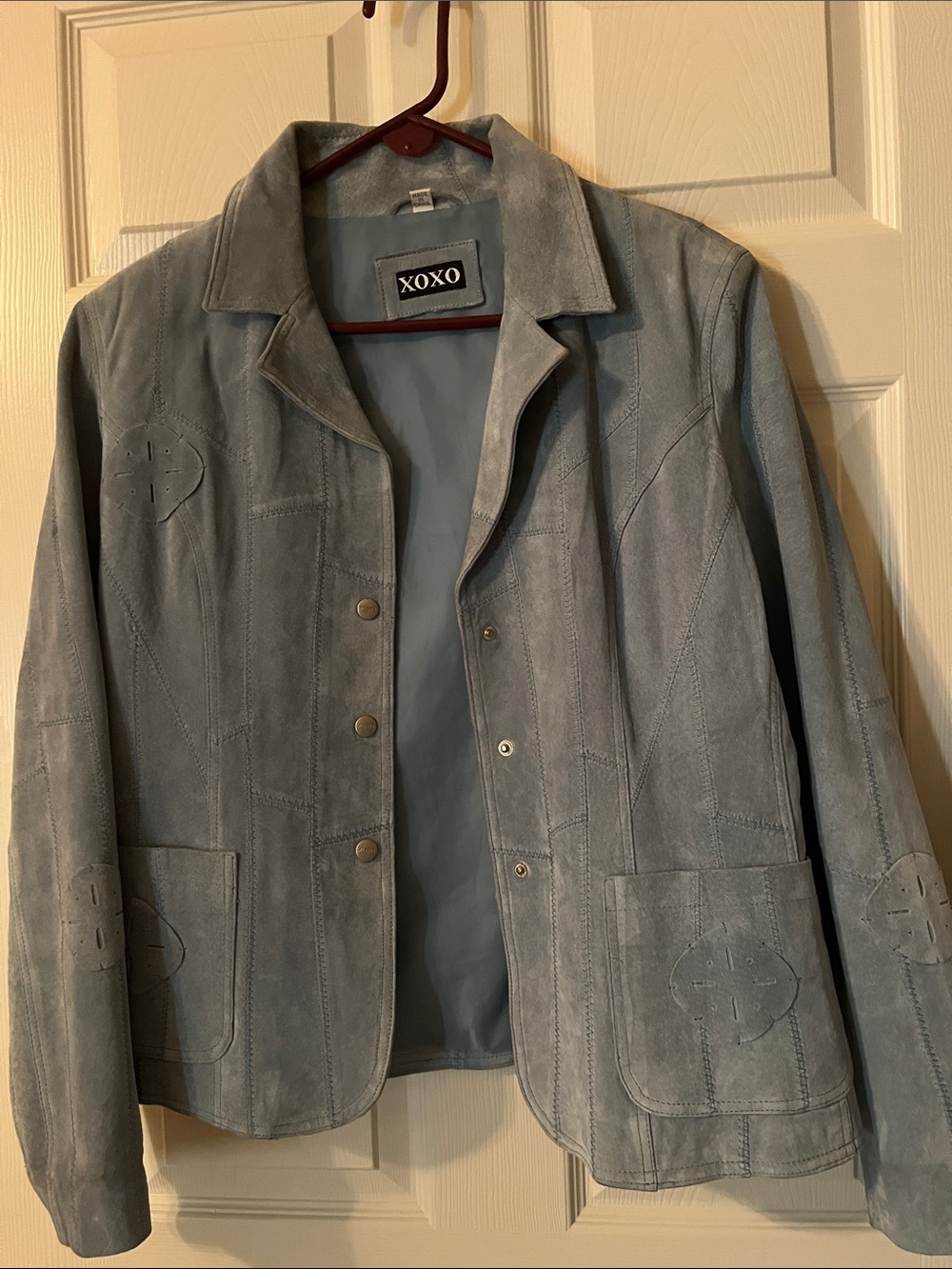 Vintage Blue Suede Jacket